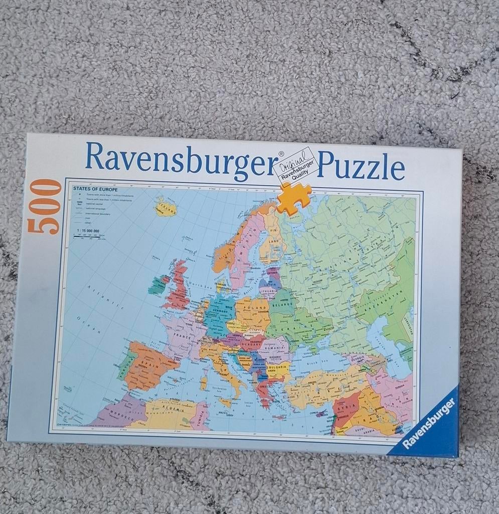 Ravensburger puzzel Europa 500 stukjes, Ophalen of Verzenden