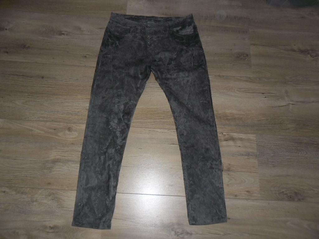 Please Grijze Lange Baggy Broek Maat Small (S) zgan, Please, Ophalen of Verzenden, Zo goed als nieuw, Maat 36 (S)