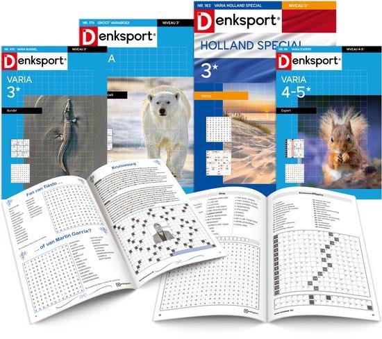 4 Denksport Varia puzzelboeken -  pakket 13 - GRATIS BEZORGD