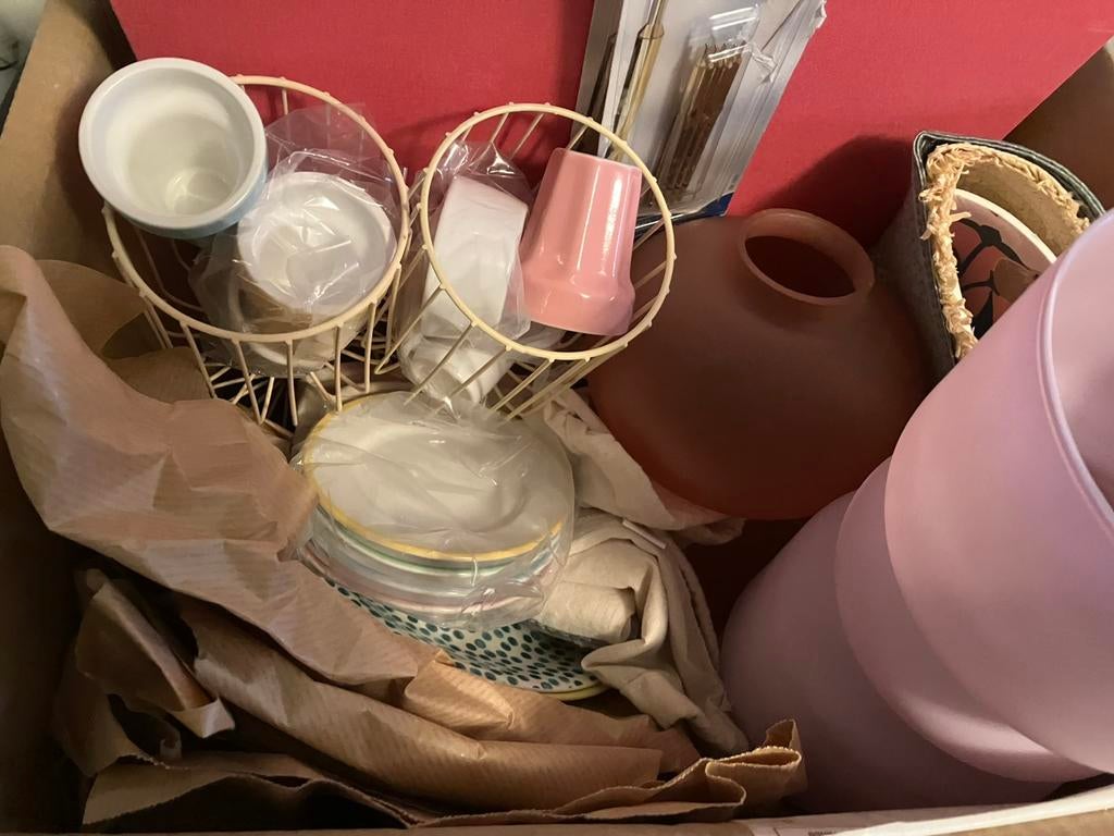 2 dozen rommelmarkt spullen / interieur, Ophalen, Zo goed als nieuw