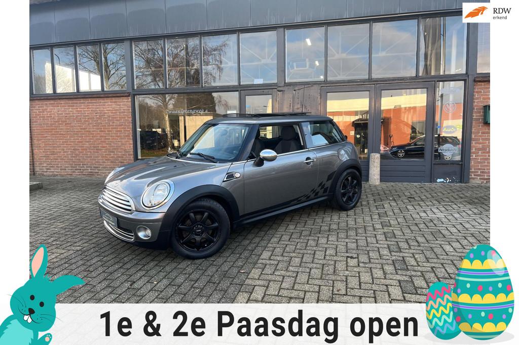 Mini Cooper 1.4 One Anniversary MK II, Airco, Pano, Cruise c, Voorwielaandrijving, Stof, Gebruikt, Zwart