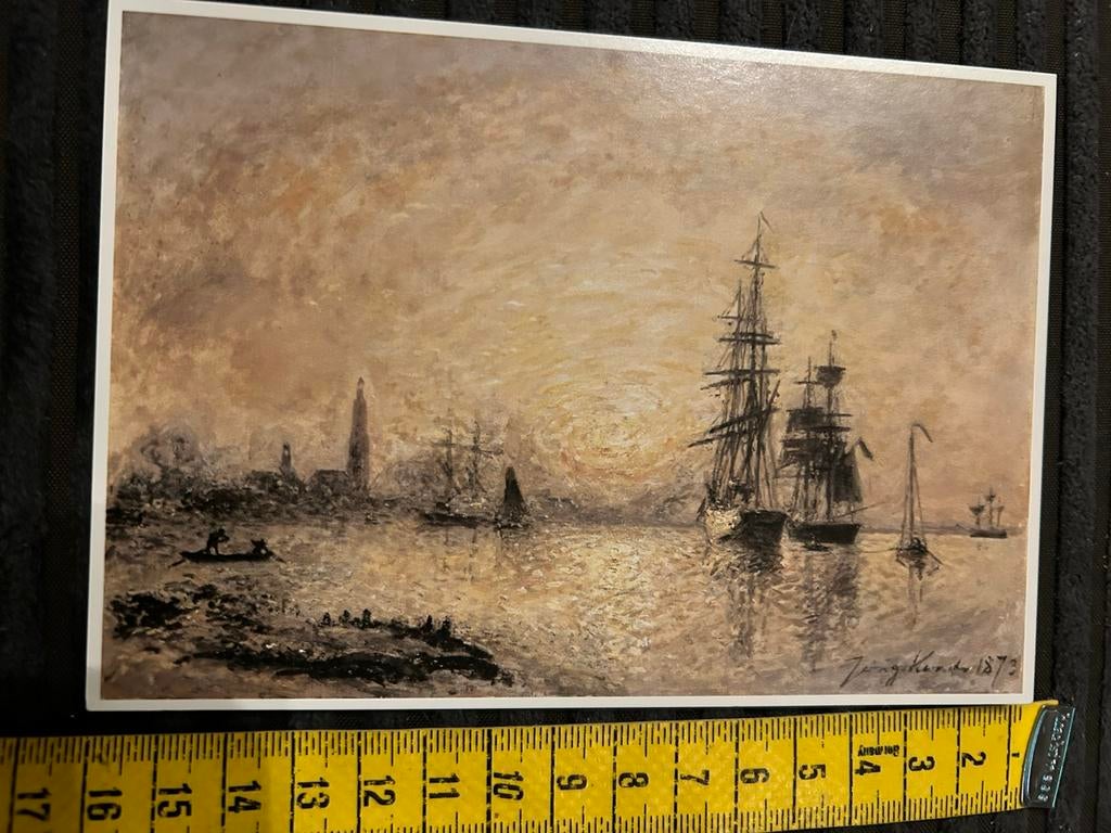 1547. Kunstkaart Johan Bartold Jongkind, Ophalen of Verzenden, Ongelopen