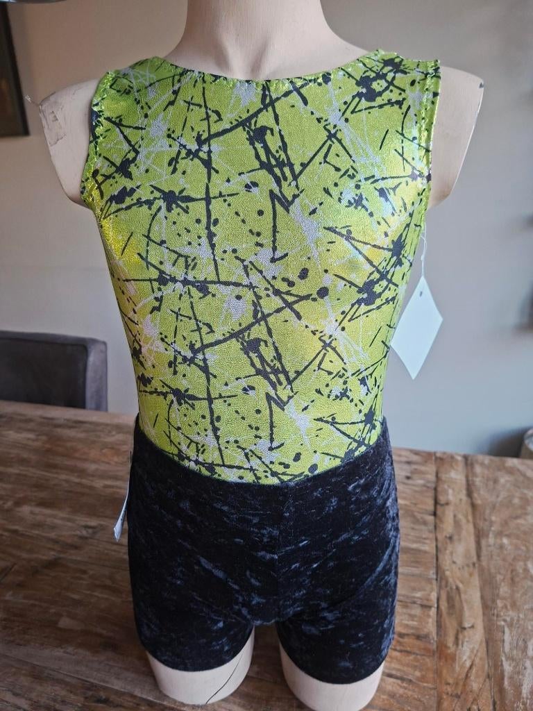 Turnpakje maat 110 en 128 en 140 en 152, Sport en Fitness, Turnen, Nieuw, Turnpak(je), Kindermaat 122 t/m 140, Groen, Ophalen of Verzenden