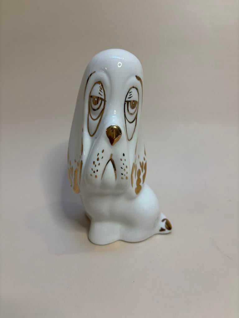 Vintage Droopy beeldje, jaren '70, verguld, perfecte staat, Ophalen of Verzenden, Zo goed als nieuw, Dier