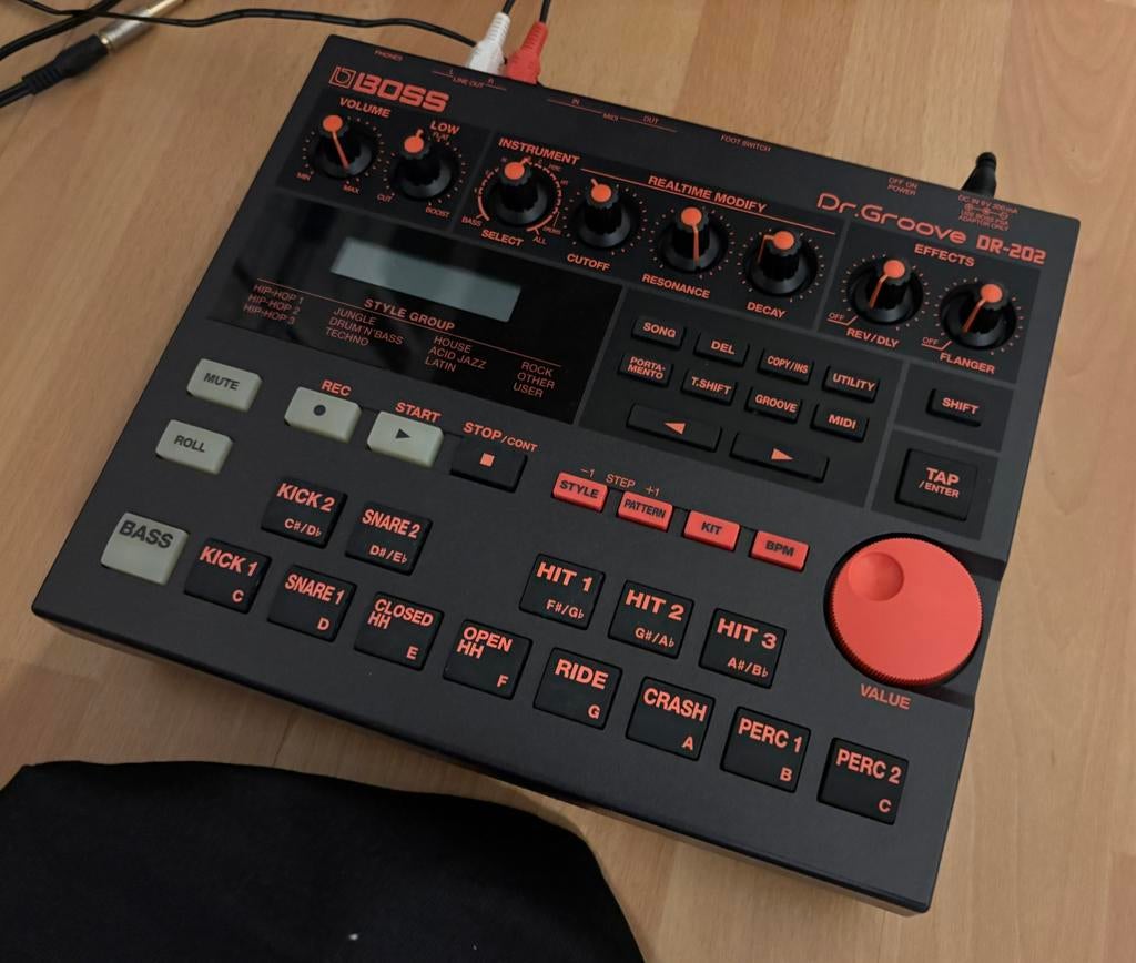 Boss DR-202 incl. voeding, Ophalen of Verzenden, Zo goed als nieuw, Boss