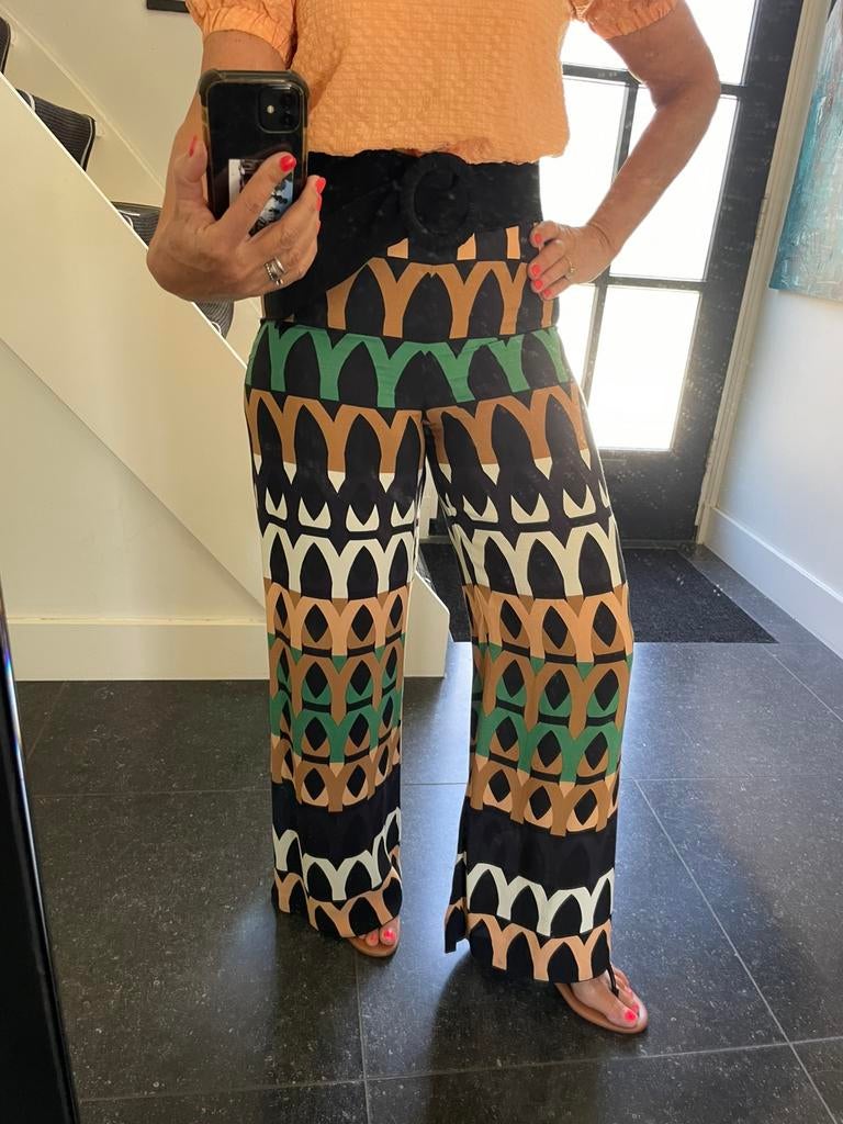 ZARA Women, super leuke broek, wijde pijp, M, Maat 38/40 (M), Overige kleuren, Nieuw, Ophalen of Verzenden