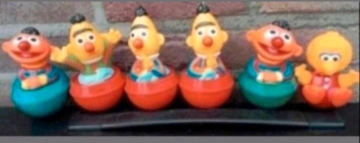 7 x figuren Sesamstraat vintage tyco en illco tuimelaars, Ophalen, Overige typen