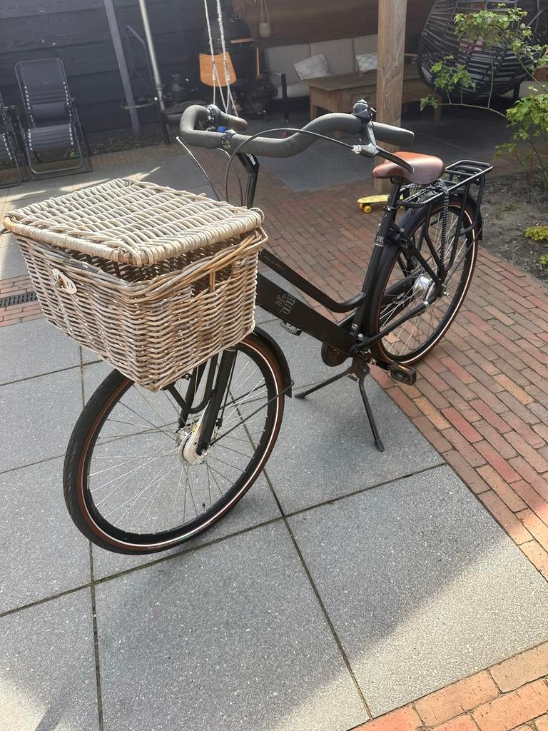 Zwarte BSP meidenfiets, transportfiets framemaat 51/52, Gebruikt, Versnellingen, 50 tot 53 cm, Ophalen