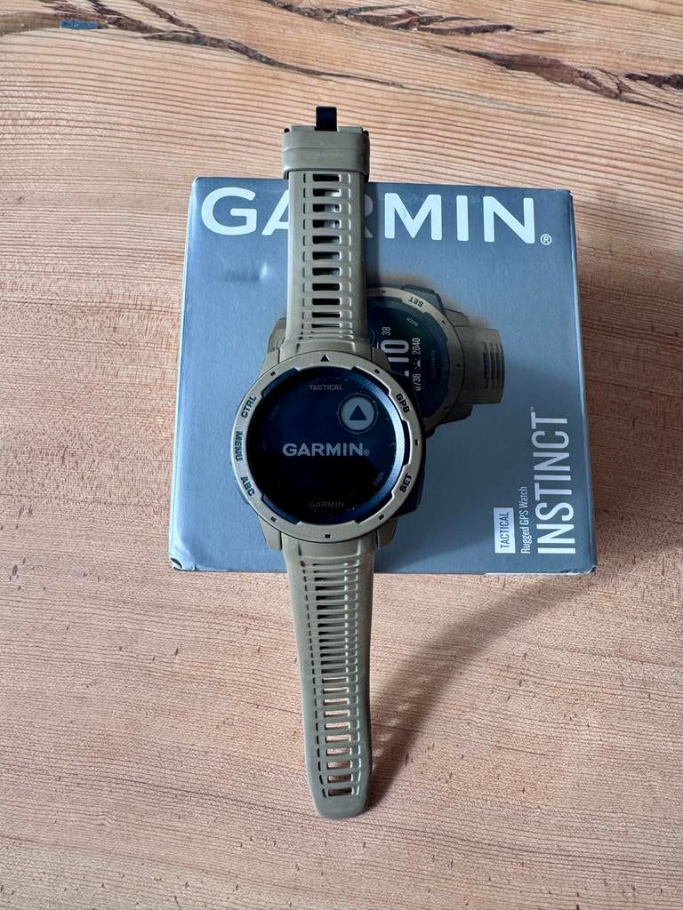Garmin Instinct Tactical sporthorloge, Ophalen of Verzenden, Zo goed als nieuw, Waterdicht, GPS