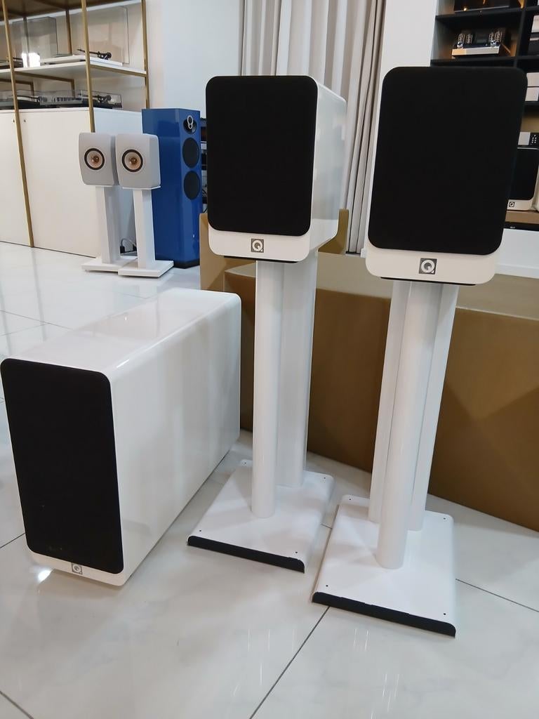 Q Acoustics 5.1 speakerset, Zo goed als nieuw, Complete surroundset, 120 watt of meer, Ophalen