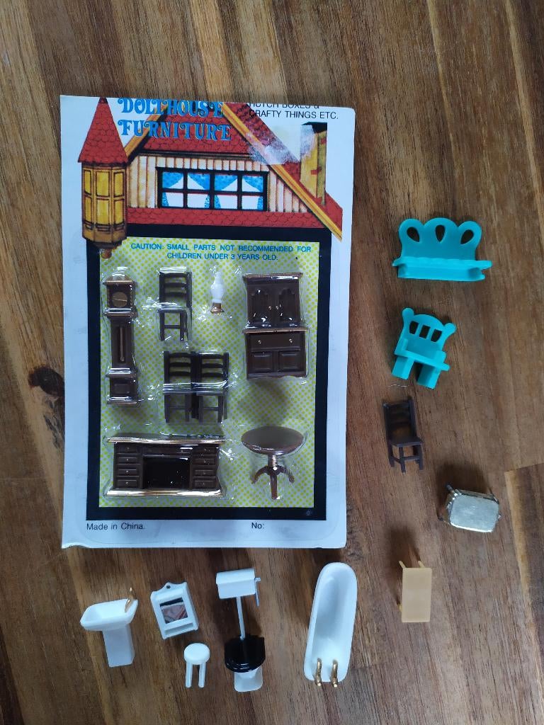 Poppenhuis meubels miniatuur meubeltjes, Ophalen of Verzenden, Zo goed als nieuw, Poppenhuis