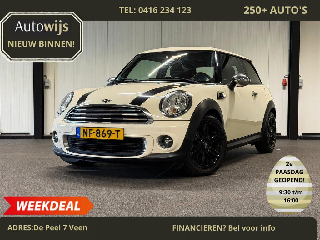Mini Mini 1.6 One Chili|NAV|CRUISE|STOELVERW|LM-VELG, Euro 5, Zwart, 4 cilinders, 4 stoelen