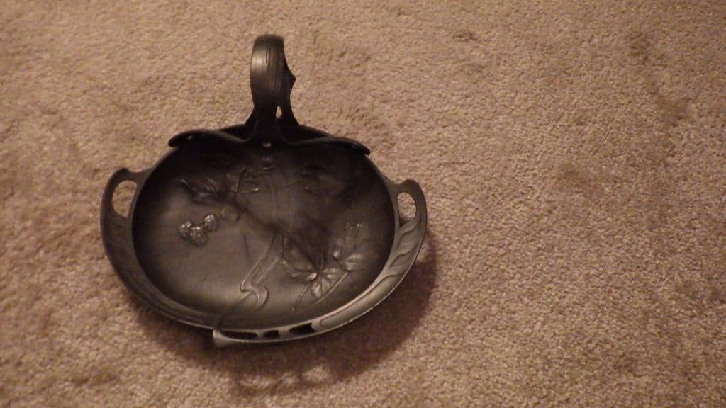 Art Nouveau Tinnen schaal, Ophalen of Verzenden