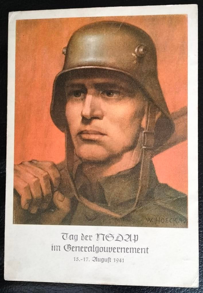 Generalgouvernement Kaart Tag der NSDAP - SST Krakau 1941, Verzamelen, Militaria | Tweede Wereldoorlog, Verzenden, Landmacht, Duitsland