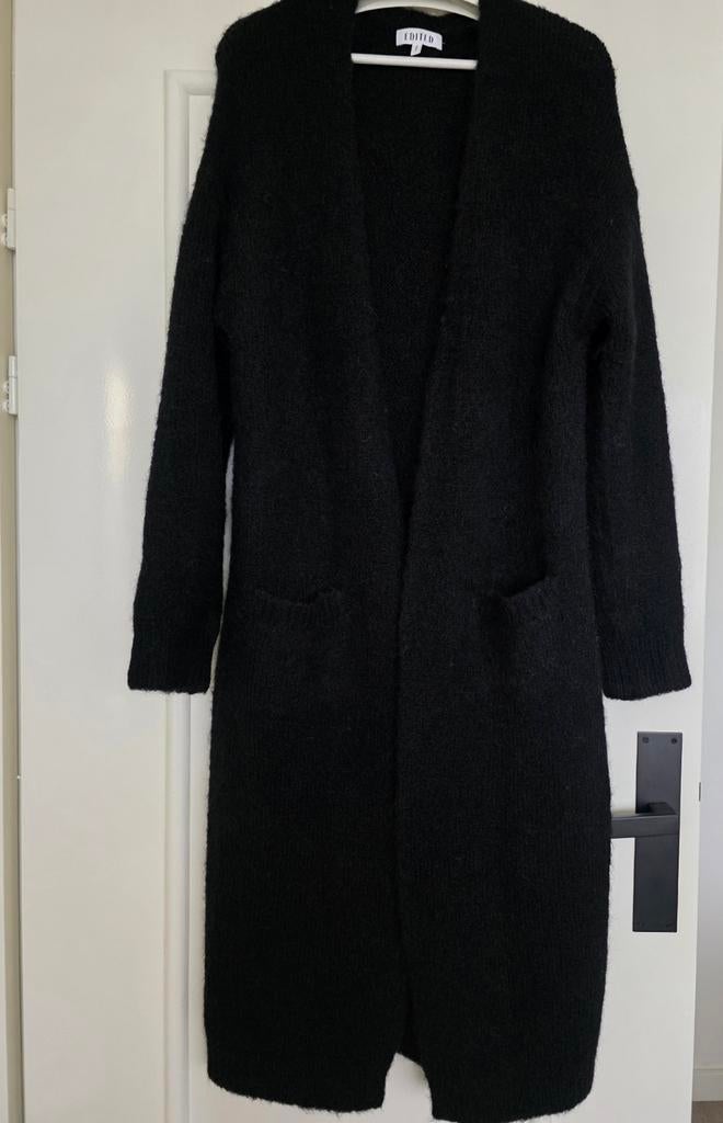 EDITED VEST MET ALPACAWOL ZWART MT 36, Kleding | Dames, Zwart, Ophalen of Verzenden, Zo goed als nieuw, Maat 36 (S)