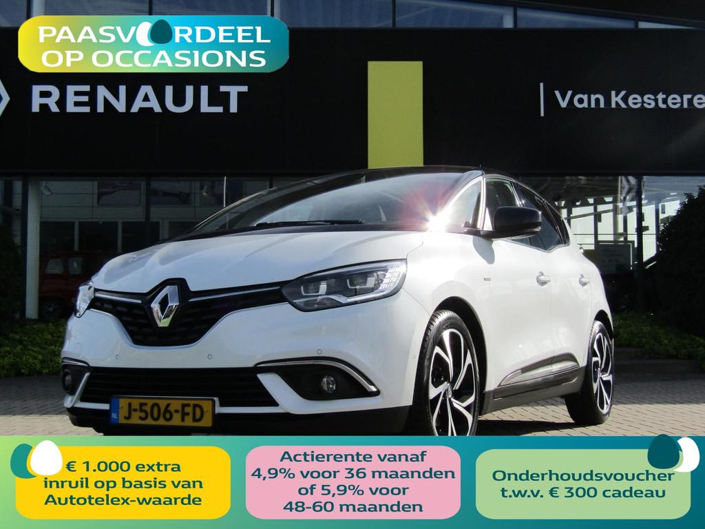 RENAULT Scénic 1.3 TCe 140pk GPF Bose / Trekhaak / Navi / C, Keurmerk '100% Onderhouden', 4 cilinders, Wit, Handgeschakeld