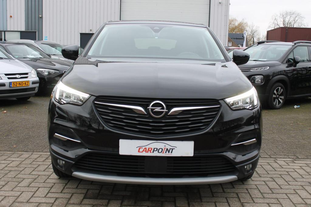 Opel Grandland X 1.6 Turbo Hybrid Ultimate 224PK Keyless LED, Stof, Gebruikt, Zwart, 4 cilinders