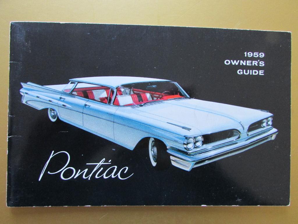 1959 Pontiac owner's manual, Engels, Ophalen of Verzenden