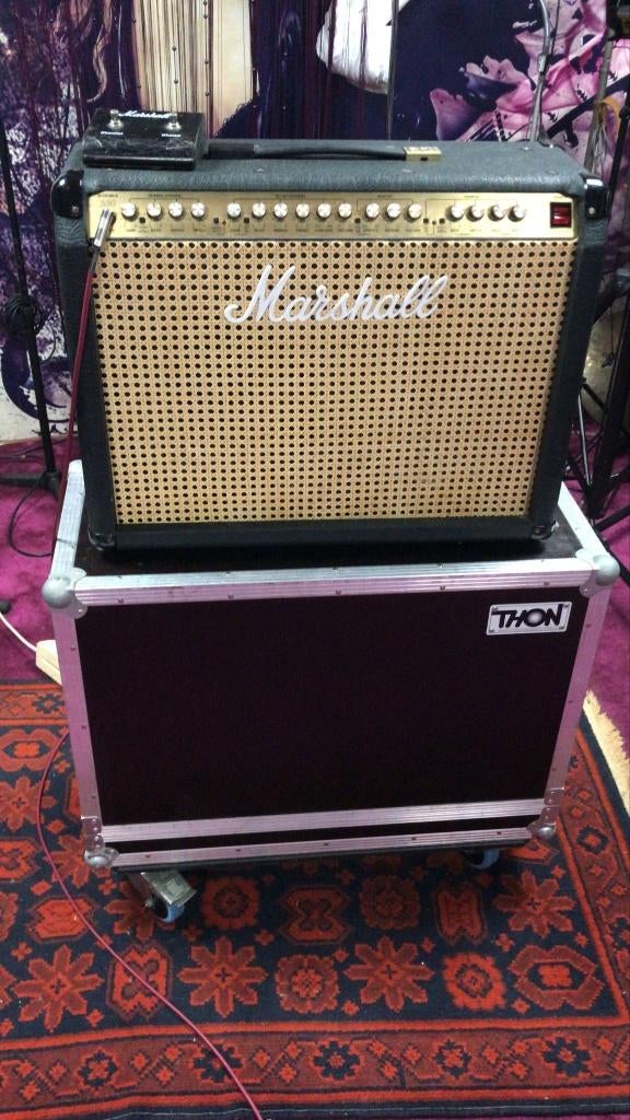 Marshall Valvestate 8280 Bi-Chorus Wicker front 2x12" stereo, Ophalen, Versterker