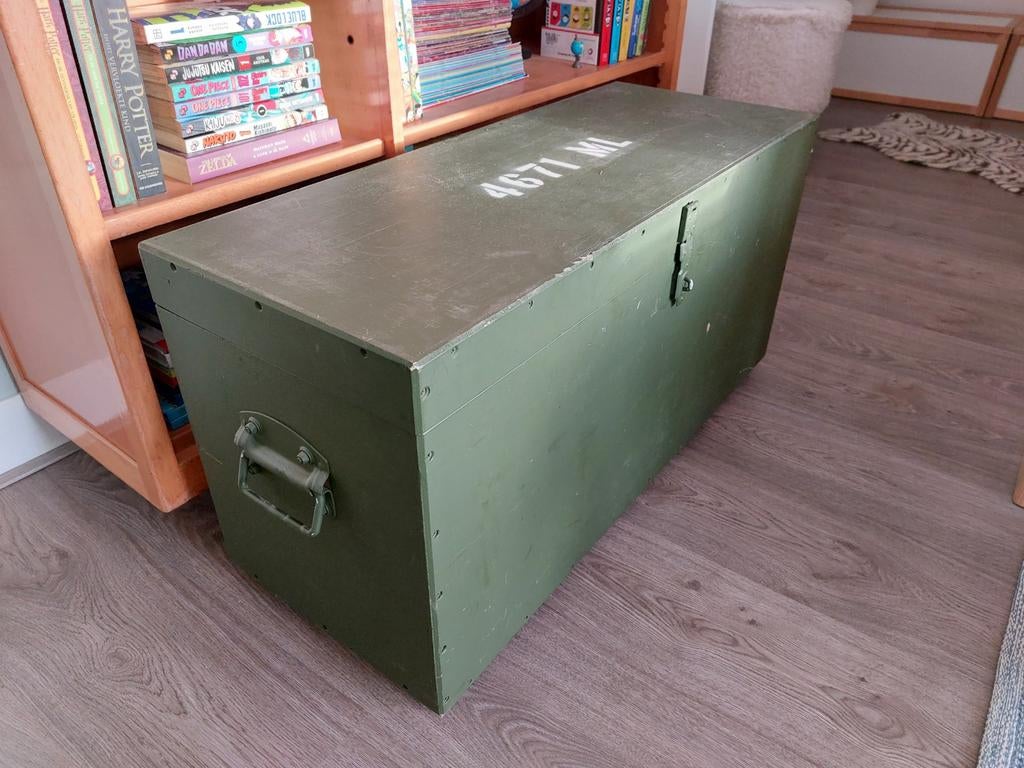 Leger groen, militaire (munitie)kist bevoorrading o.i.d., Ophalen of Verzenden, 50 tot 100 cm, Minder dan 50 cm, Minder dan 50 cm