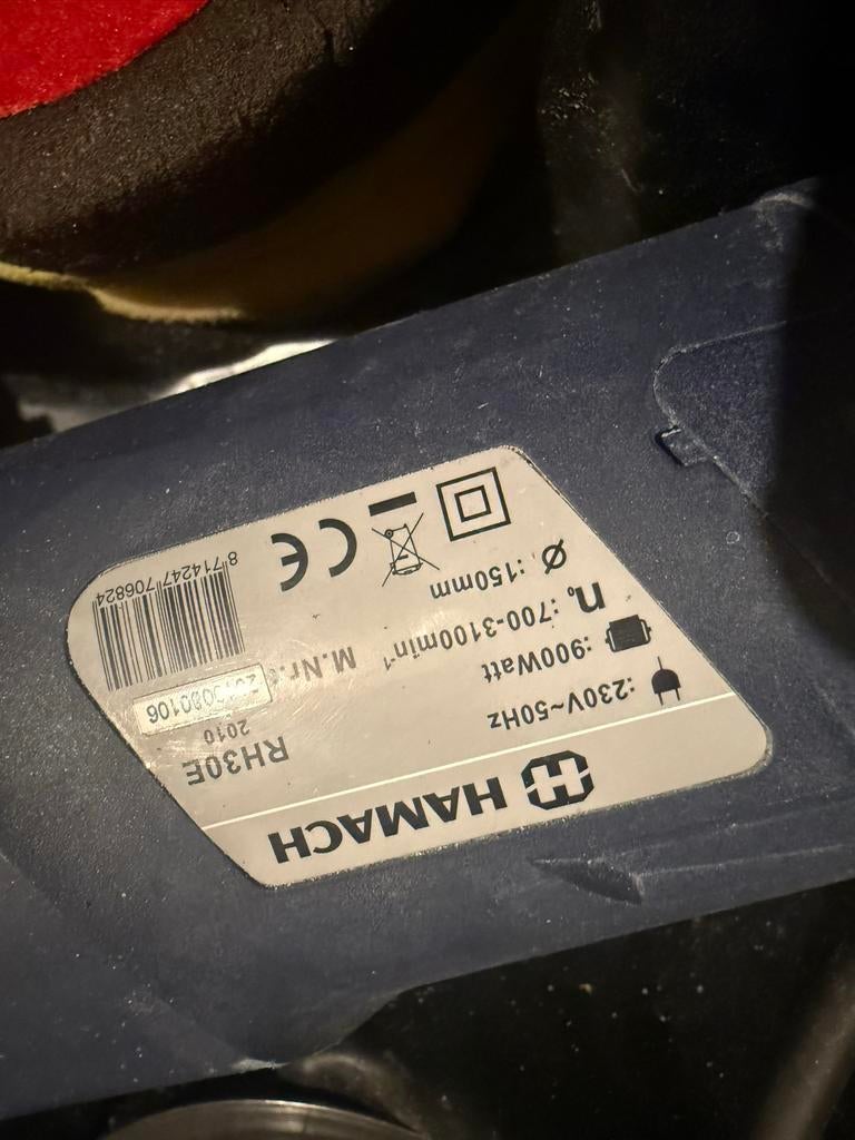 Hamach RH30E Polijstmachine 900W - Zo goed als nieuw, Ophalen, Zo goed als nieuw, 700 tot 1000 watt, Overige typen