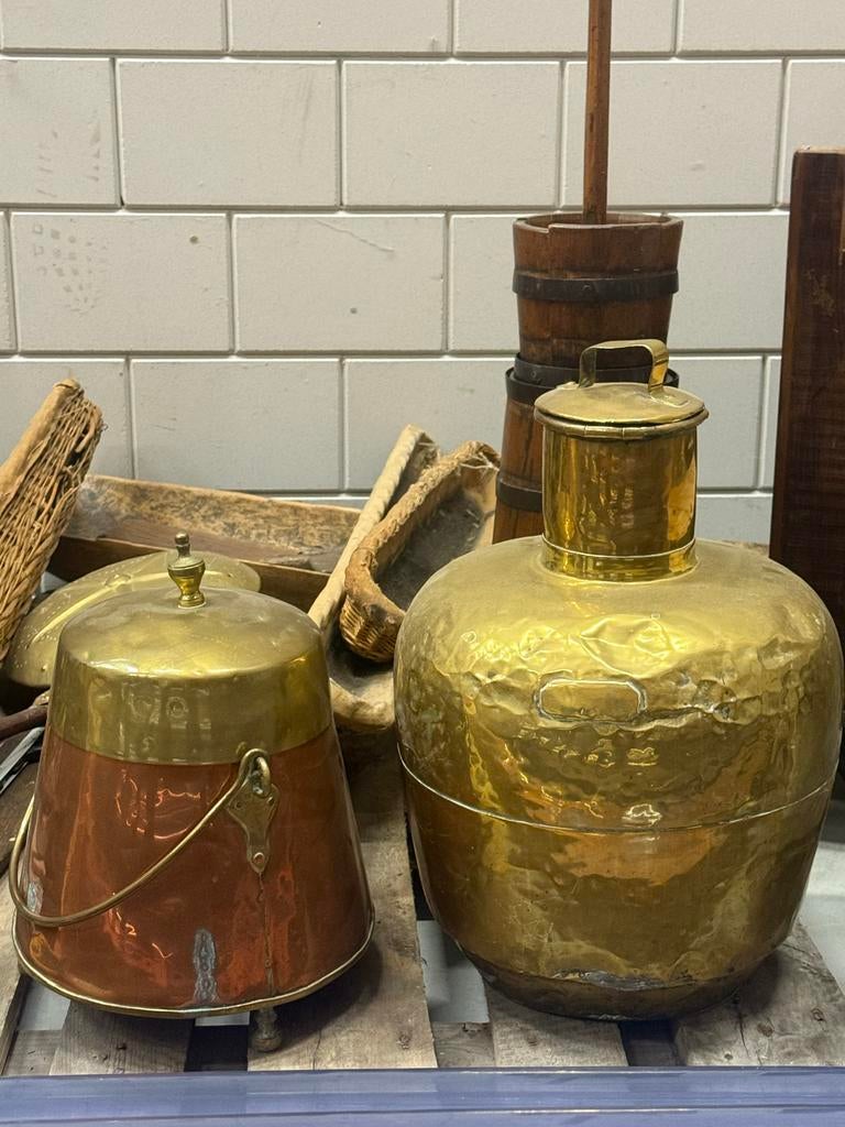 Diverse koperen en bronzen brocante items, Antiek en Kunst, Antiek | Koper en Brons, Koper, Ophalen