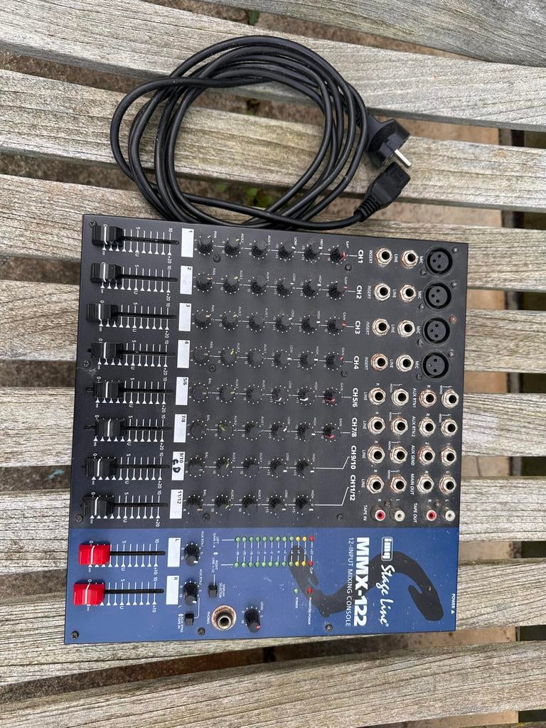 IMG Stage Line MMX-122 12-kanaals mengpaneel, Ophalen, Gebruikt, 10 tot 20 kanalen, Microfooningang