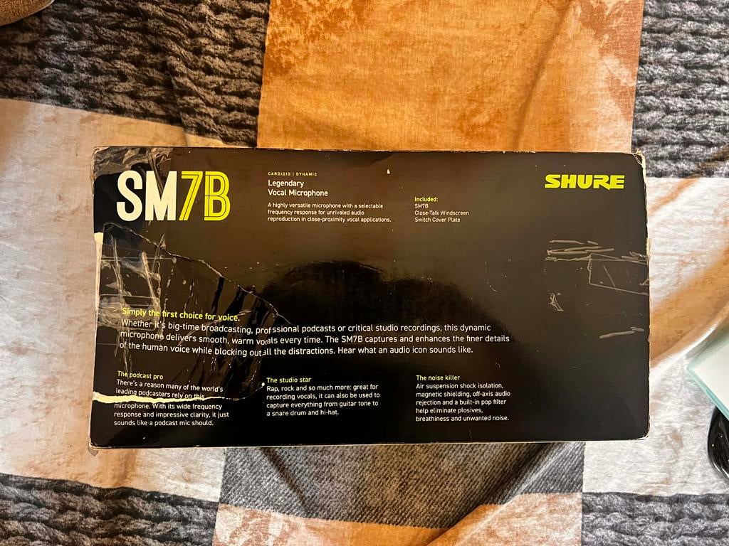 Nieuwe Shure SM7B Microfoon - Ongebruikt!, Ophalen of Verzenden, Nieuw, Studiomicrofoon