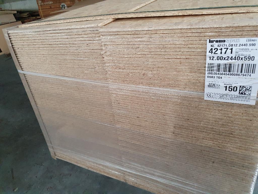 OSB-3 constructieplaten en Berken betonple, Doe-het-zelf en Verbouw, Platen en Panelen, Ophalen, Nieuw, Overige materialen