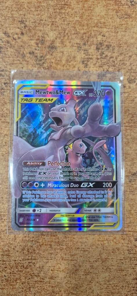 Pokémon Kaart - Mewtwo & Mew GX Tag Team (71/236) - Unified, Ophalen of Verzenden, Zo goed als nieuw
