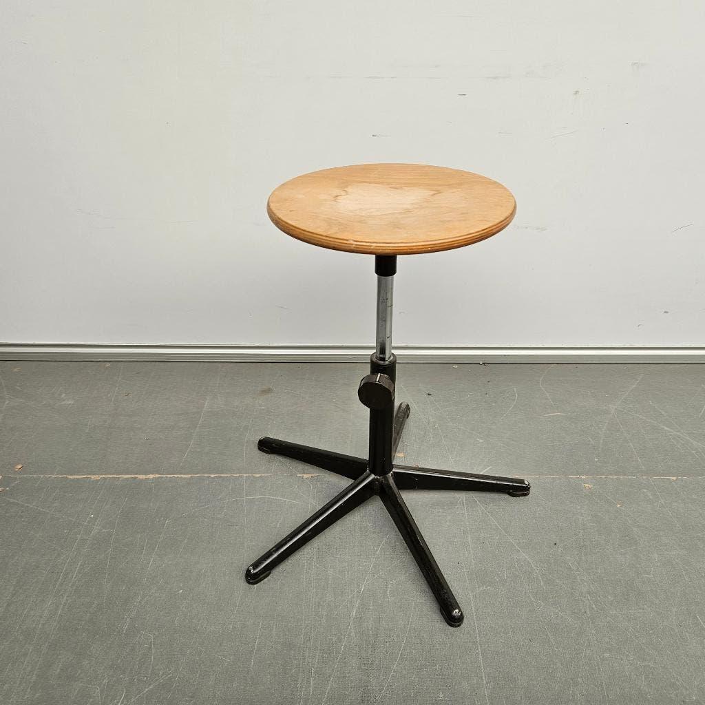 Ahrend Cirkel retro krukje - houten ronde zitting, Ophalen, Gebruikt, Hout