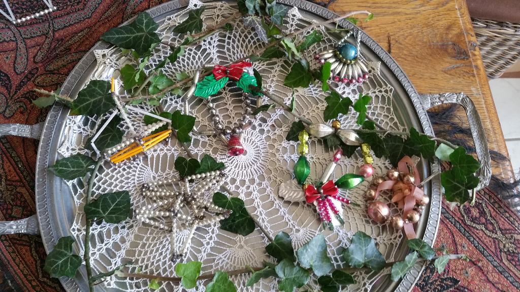 prachtige antieke kerstballen model Gablonzer, verkoop per, Diversen, Kerst, Ophalen of Verzenden, Gebruikt