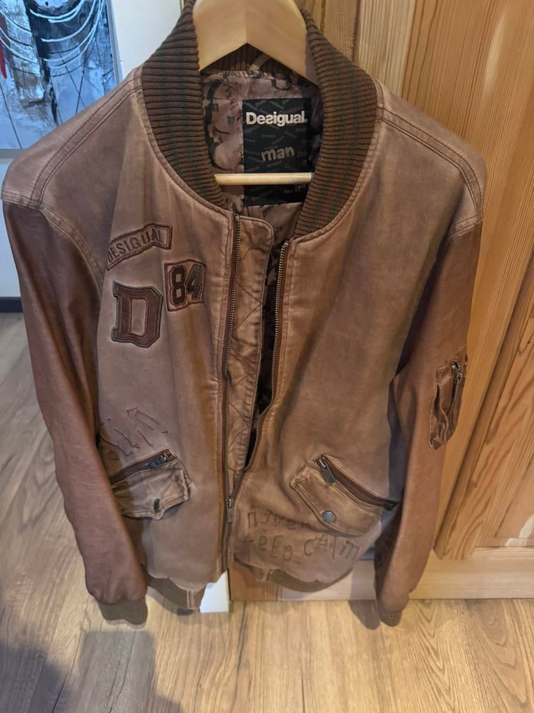 Desigual Zomerjas M cognackleur, Ophalen of Verzenden, Gedragen, Maat 48/50 (M), Overige kleuren