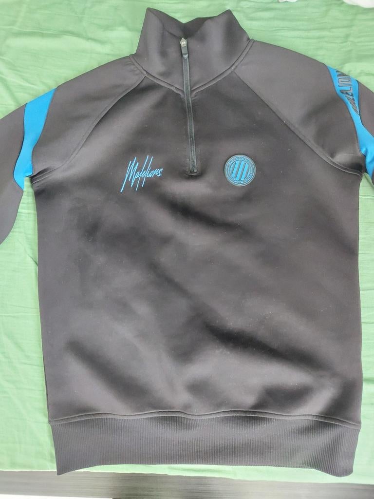 Zwart trainingspak met blauwe details, Kleding | Dames, Sportkleding, Overige kleuren, Malelions, Overige typen, Ophalen of Verzenden