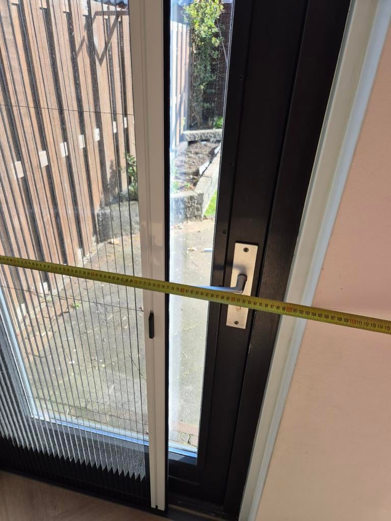 Schuif plisse hoor deur, Ophalen, Binnendeur, 200 tot 215 cm