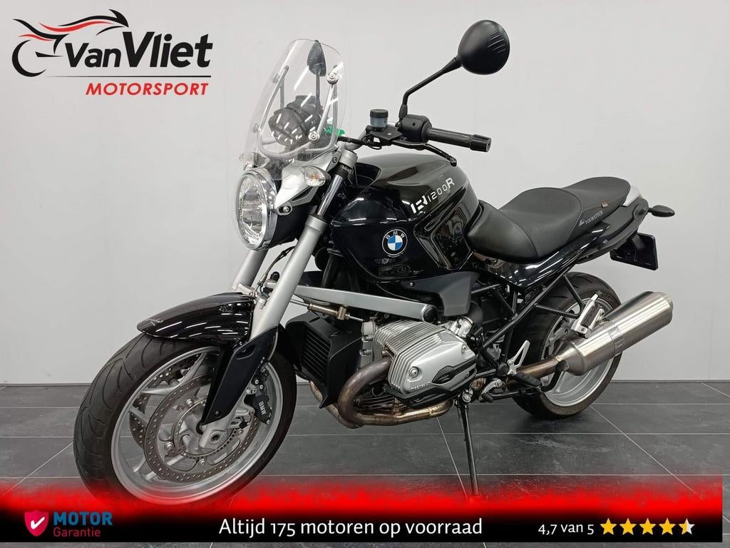 Zeer Mooie Bmw R1200R Zwart 2008 R 1200 R Zie Foto\'s.!, 2 cilinders, Bedrijf, Toermotor, Onbekend