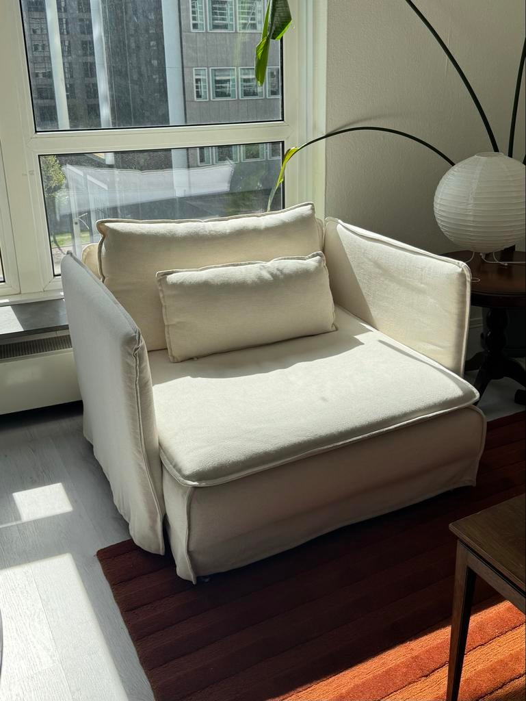 Ikea Söderhamn Fauteuil / Armchair, Huis en Inrichting, Stoelen, Ophalen, Gebruikt, Wit, Eén