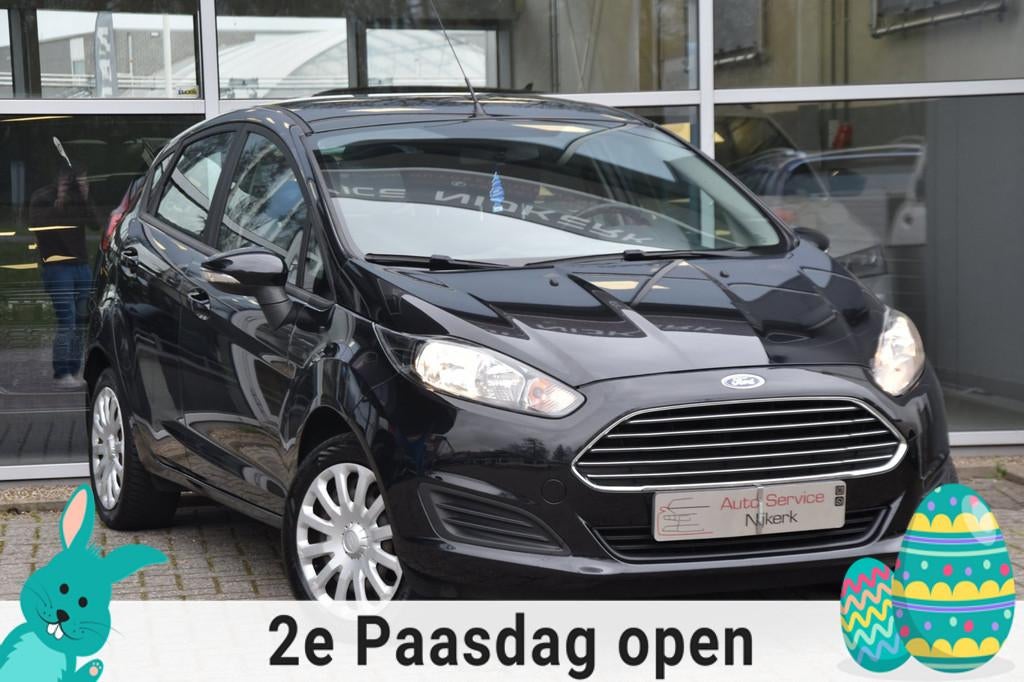 Ford Fiesta 1.0 Style airco Elek. Ramen Cd 5Drs. 1ste Eigena, Euro 5, Stof, Zwart, 525 kg