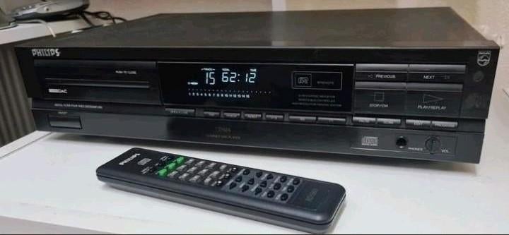 Philips cd speler cd-614 + afstandsbed. Cdm4/19 swingarm, Ophalen of Verzenden