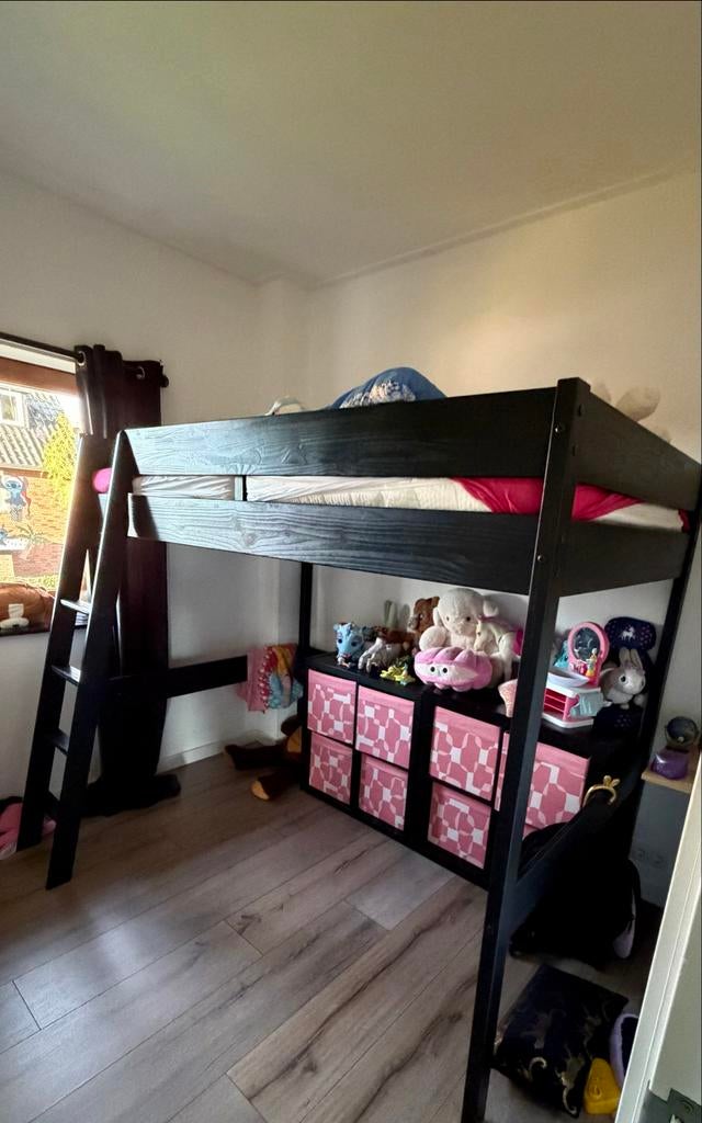 Nette Leenbakker hoogslaper 120x200 met matras, Ophalen, Gebruikt, Hoogslaper, 160 tot 180 cm