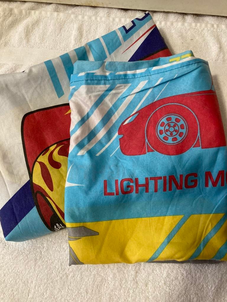 Auto Cars Disney Dekbedovertrek Jongens 140x200, Blauw, Dekbedovertrek, Ophalen of Verzenden, Zo goed als nieuw