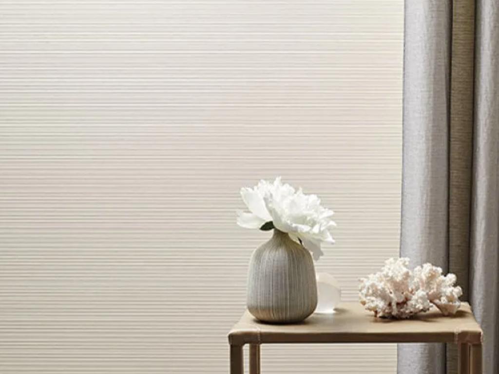 Luxe vinyl behang met structuur &parelmoer glans.NU per rol, Ophalen, 75 m² of meer