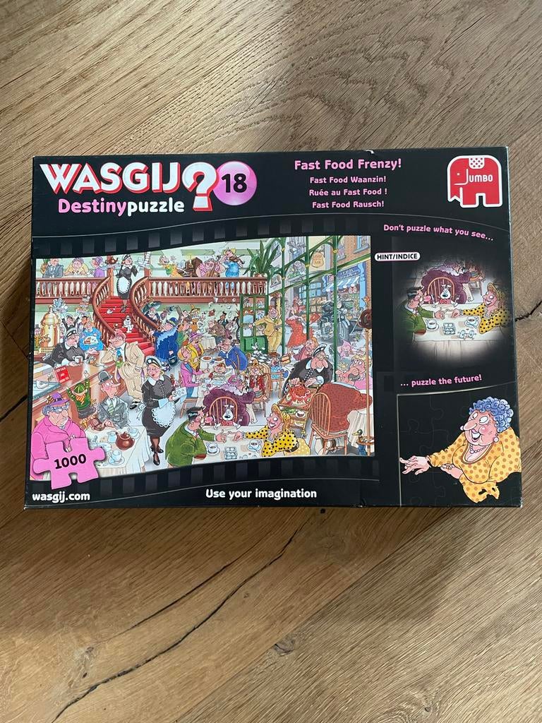 Spannende WasGij puzzels 1000 stukjes, Ophalen, 500 t/m 1500 stukjes, Gebruikt, Legpuzzel