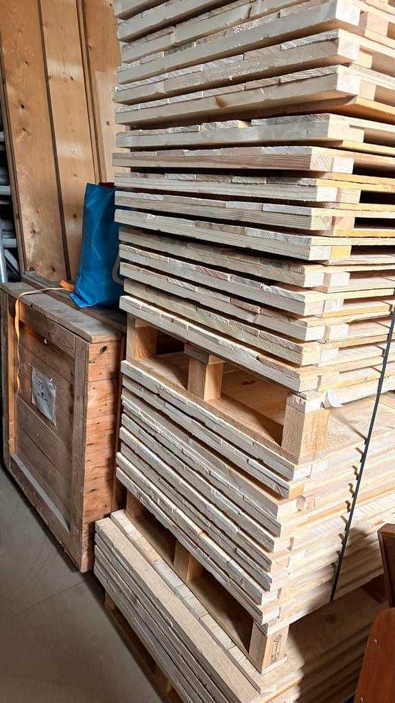 Houten planken met dwarsbalkjes 95x70 cm, 1cm dik, Doe-het-zelf en Verbouw, Hout en Planken, Ophalen, Gebruikt, Minder dan 25 mm