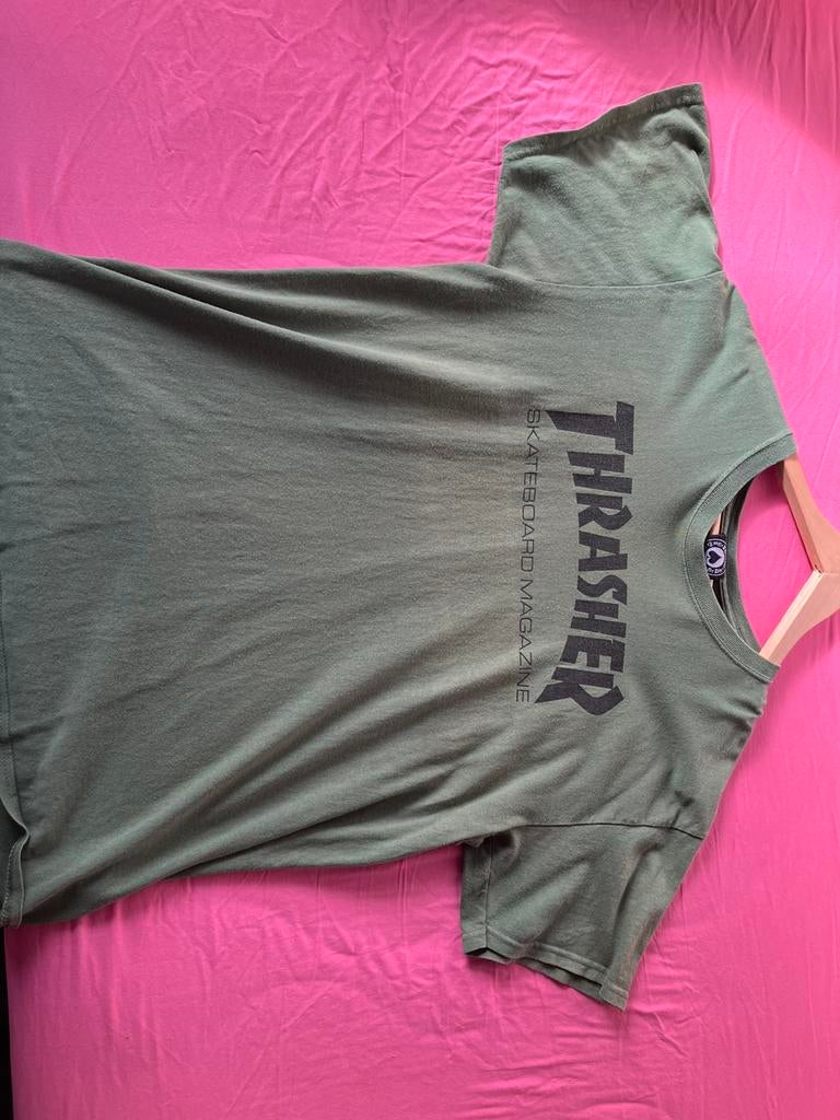 Thrasher t-shirt maat L, Ophalen of Verzenden, Zo goed als nieuw, Groen