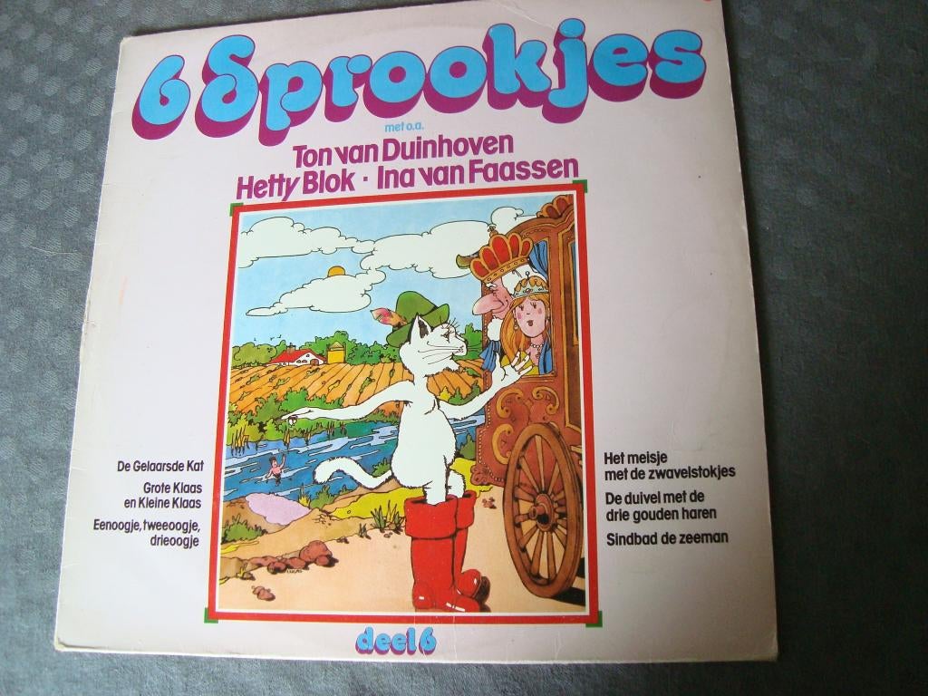 6 sprookjes deel 6, Cd's en Dvd's, Vinyl | Kinderen en Jeugd, Ophalen of Verzenden, Zo goed als nieuw, Verhaal of Sprookje