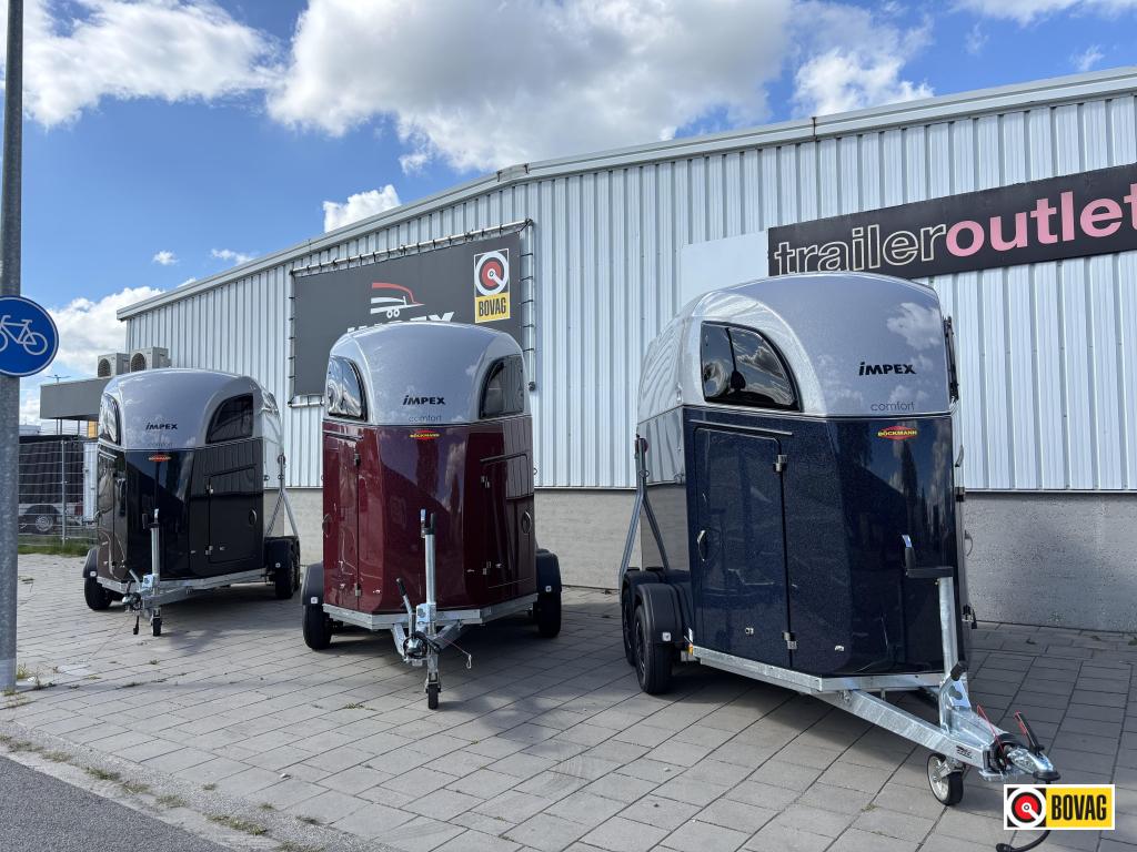 Bij Impex Bockmann Esprit Comfort poly zadelk alu bodem !!, Nieuw, Polyester, 2-paards trailer