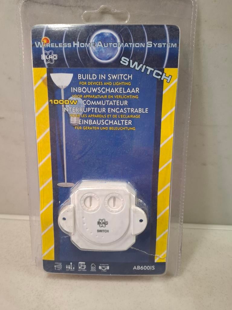 ELRO Inbouwschakelaar 1000W - Draadloos Domotica Systeem, Ophalen of Verzenden, Nieuw, Schakelaar