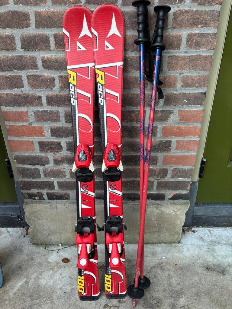 Mooie skiset kids, merk Atomic! Ski’s en schoenen!, Ophalen, Gebruikt, 100 tot 140 cm, Atomic