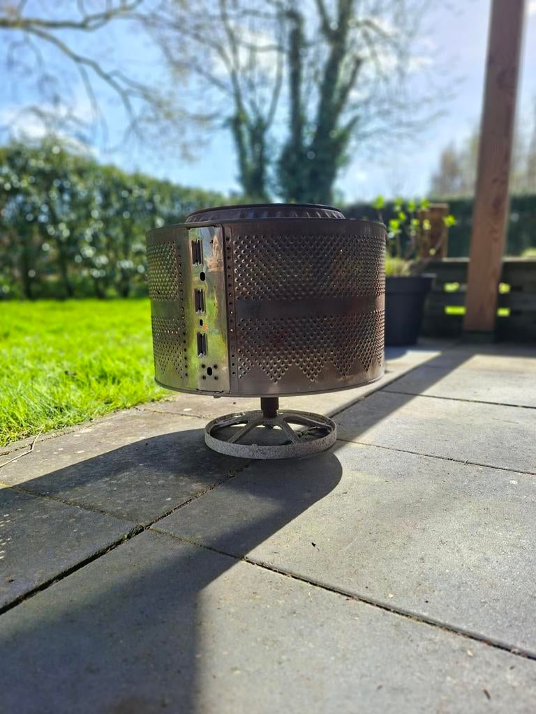 Vuurkorf van wastrommel, Tuin en Terras, Ophalen, Gebruikt